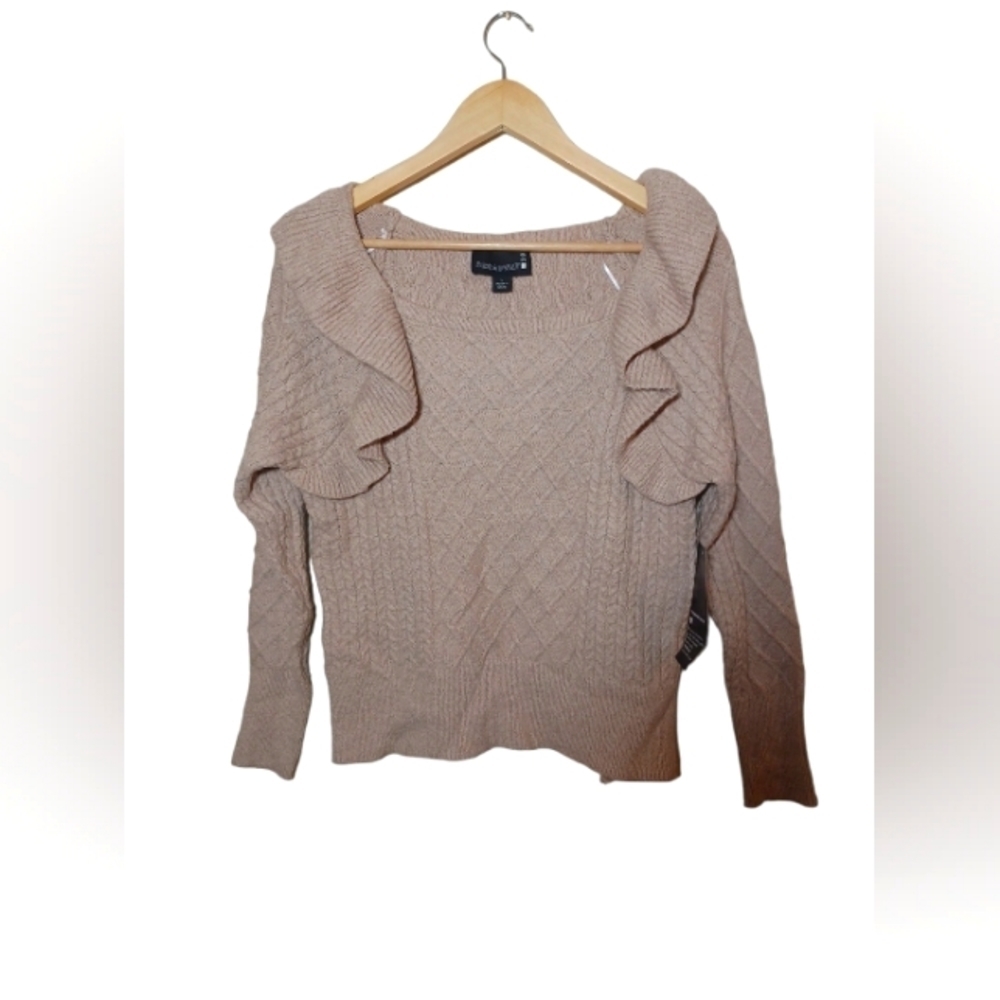 BroadWay 38  Cream Knit Sweater